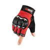 Luvas Táticas de Meio Dedo com Casco Rígido Protetor, Proteção de Articulações, Esportes ao Ar Livre, Ciclismo, Respiráveis, Antiderrapantes, Motocicleta, Dedo Longo