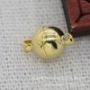 Cierre Magnético de Cobre para Joyería DIY Color Oro Real Conserva el Color 8*13mm Nuevo Cierre Magnético para Pulsera Collar Joyería B1694