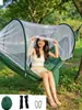 Rede de Dormir ao Ar Livre Anti-Mosquito Abertura Rápida com Mosquiteiro Acampamento Acampamento Portátil Abertura Rápida Balanço de Nylon Pátio Viagem Rede de Cama