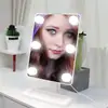Espejo de maquillaje LED espejo de bombillas Hollywood 12 bombillas espejo de tocador de escritorio tres teclas tres colores atenuación continua
