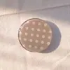 Soporte de airbag de resina acrílica con lunares estilo INS para teléfonos móviles, diseño clásico de bloques de color, soporte plegable para ver series, personalizable