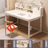 Mesa e Estante Integradas Mesa de Computador Doméstica Mesa de Estudo para Quarto de Meninas Mesa de Escrita Armazenamento Simples Mesa de Escritório