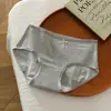 Ropa Interior de Algodón Puro Dulce y Fresca para Niñas 10A Algodón Antibacteriano en la Entrepierna Sin Costuras Alta Elasticidad Cubre Cadera Nuevas Bragas de Cintura Media para Mujer