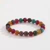 Pulseira de cristal de morango de pedra natural estilo étnico pulseira com pingente de orquídea barraca de ponto turístico joias chinesas novas atacado