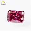 Moissanita de Color Piedra Preciosa Wuzhou Corte Radiante Irregular 1-3 Quilates Pasó la Prueba del Bolígrafo Detector de Diamantes Juego en 18K