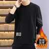 360gMoletom Masculino Estilo Outono/Inverno Veludo Plus Engrossado Solto Versátil Tendência Pulôver Gola Redonda Top Casual