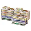 Armazenamento de Miçangas Perler para Mesa Caixa de Armazenamento de Miçangas Perler para Passar a Ferro Rack de Armazenamento de Camadas Múltiplas Ferramenta DIY Feita à Mão para Classificação e Organização de Miçangas