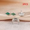 Aretes de Luna para Hueso de la Oreja con Clavo, Aretes de Corona de Diamantes, Aretes, Aretes, Fashionistas Japonesas y Coreanas, Accesorios Combinables, Juego de Aretes, No Quitar para Dormir