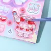 Kelu Lu Pronóstico del Tiempo Serie Pequeño Ancla Vestido Bobina de Papelería Pegatinas de Chica Linda Accesorios para Diario