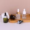 Em Estoque Frasco Dispensador de Líquido Original 15ml, Frasco para Óleo Essencial, Frasco de Vidro com Conta-gotas de Ombro Inclinado, Frasco para Sérum, Frasco para Amostra Cosmética