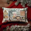 Exportación Transfronteriza Especializada en Escena de Nieve Navideña Patrón de Cascanueces Impreso Decoración del Hogar 50*30 Funda de Cojín Lumbar
