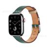 Adequado para Pulseiras de Apple Watch, Pulseira Pequena de Couro Genuíno com Padrão de Lichia para Appleiwatch110Ultra3, Transfronteiriço