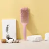 Peine Popular Bounce Curl Defining Styling, Peine Meridian para Masaje del Cuero Cabelludo, Peine Hueco Alisador, Peine Esponjoso para Corona Alta
