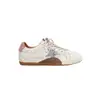 Zapatillas de entrenamiento alemanas personalizadas de colorblock retro para mujer, nuevo estilo versátil con cordones desgastados, zapatillas casuales que aumentan la altura
