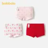 Calzoncillos tipo bóxer de algodón para niña Balabala, Shorts Rojos para Niños para el Año del Dragón, Estilo de Año Nuevo, Paquete de Tres