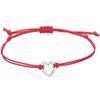 Pulsera de amor de moda simple transfronteriza pulsera de amistad tejida con hilo de cera en forma de corazón fabricantes variedad en stock gran cantidad y excelente precio