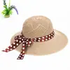 Chapéu Feminino Verão 2022 Quente Novo Chapéu de Pêssego Chapéu de Palha Rafi Chapéu de Sol para Mãe Chapéu de Sol Feminino