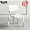 Silla de Plástico para Uso Doméstico, Silla de Comedor Engrosada, Silla de Ocio para Mesa de Comedor, Taburete Comercial Minimalista Moderno para Comedor con Respaldo