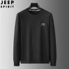 Camiseta folgada masculina JEEP SPIRIT para outono, nova camiseta masculina de manga comprida, casual, com lapela, gola redonda, manga comprida