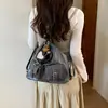 Bolsa Grande Capacidade Estilo Retrô para o Dia a Dia Feminina 2026 Nova Outono Inverno Mochila Versátil Bolsa Tote de Ombro Múltiplo Uso