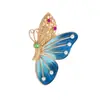 Broche de Mariposa Pintada de Moda Estilo Palacio con Sentido del Diseño, Broche Pin Versátil de Lujo Ligero de Gama Alta