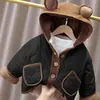 Chaqueta para niño con forro polar, otoño e invierno, engrosada, nueva ropa de invierno, abrigo de algodón para bebé, niños, niñas, elegante, temporada de otoño e invierno, ropa de algodón