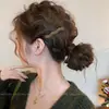 Pinza para el Cabello de Lana a Cuadros Retro Otoño e Invierno 2025 Nuevo Estilo Pinza para Flequillo de la Frente Pinza Lateral Versátil Accesorio para el Cabello