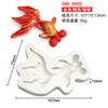 6 molde de silicona para azúcar de dinero de cobre uniforme DIY estilo chino Xiangyun carpa chocolate pastel horneado decoración molde