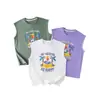 [Algodón Elastano] Algodón Hall Verano Nuevo Estilo Camiseta sin Mangas Infantil Clase a Antibacteriana Fresca y Transpirable Chaleco para Niños y Niñas