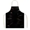 Saia com Atmosfera de Terror de Halloween Padrão de Caveira Manchas de Sangue Sem Mangas Decote Halter Avental Anti-Sujeira Cozinha Assar