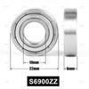Rodamiento de Bolas de Ranura Profunda de Pared Delgada 10*22*6 Ningbo Yuansheng Alta Velocidad Acero Inoxidable Resistente al Desgaste S6900Zz/2Rs