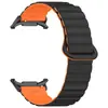 Adequado para Samsung Watch Ultra7 Pulseira Magnética de Silicone com Padrão Ondulado Pulseira de Argola Magnética de Silicone Ultra