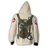 Sudadera con capucha y cremallera de estilo nuevo para cosplay de fantasmas agarradores, mismo estilo, impresión digital 3D