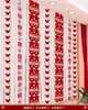 Set de Decoración de Habitación de Boda de Tira Larga con Carácter de Doble Felicidad, Guirnalda de Mariposas Decoración de Boda para Habitación de Casa Nueva, Sala de Estar, Colgantes para Cortina de Novia