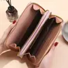 Nueva Cartera Larga para Mujer Estilo Coreano Simple Doble Cremallera Gran Capacidad Billetera para Monedas Múltiples Ranuras para Tarjetas Cartera Bolsa para Teléfono Móvil