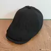 Gorra de estilo Yuppie Gentleman con diseño de retazos retro británico, Gorra de béisbol unisex con textura de algodón y lino que realza la forma de la cabeza