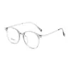 Nuevos Armazones Redondos Retro para Gafas Cuadrados y Redondos Rostro Mujer Aspecto de Alta Gama Rostro Desnudo Versátiles Ultraligeros Armazones para Gafas de Miopía Venta al por Mayor