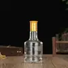Garrafa de Vidro Transparente Espessada para Bebidas Alcoólicas Atacado Pacote 0,5kg 500ml Garrafa Selada para Bebidas Alcoólicas Caseiras Garrafa de Vinho com Bolhas