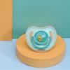 Nova chupeta impressa do bebê dos desenhos animados de silicone chupeta para dormir recém-nascido chupeta do bebê com tampa