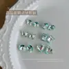 Joyería de arte para uñas de alta calidad Punto de Pitufo Diamante Puntiagudo Diamante de Forma Especial Azul Cielo Corazón Torcido Nido de Pájaro Mariposa Destello Decoración para Uñas