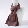 Forma côncava macia ~ cachecol cruzado de lã tricotada coreana ins cachecol pequeno curinga de menina feminino outono e inverno