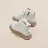 Botas de nieve cálidas versátiles para exteriores, botines cortos para mujer, nueva colección de invierno 2026, punta redonda, botas de algodón con forro de felpa, botas Martin de suela gruesa