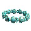 Europa y Estados Unidos pulsera de tortuga azul transfronteriza pulsera de pareja de tortuga rosa negra pulseras para hombres y mujeres al por mayor
