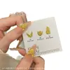 Decoraciones Doradas de Filigrana de Flor y Hoja de Lujo para Uñas para el Año Nuevo, Aleación de Diamante Estilo Chino de Lujo Ligero, Pedrería de Flor para Uñas