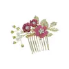 Comercio Exterior Nuevos Accesorios para el Cabello Tocado de Novia Hecho a Mano Multicolor Peine Pequeño para el Cabello Pasador Peine para Traje de Boda Joyería