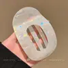 Pinza para el Cabello Plana Estilo Hawaiano para Mujer, Adecuada para Peinados Recogidos en la Parte Trasera de la Cabeza, Pasador de Nácar, Peinado Semi-Recogido, Pinza para el Cabello que No Daña, Accesorio para el Cabello