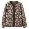 Fábrica de Ropa para Mujer Transfronteriza Venta al por Mayor 2026 AliExpress INS Moda Popular Abrigo con Estampado de Leopardo