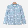 Ropa de Otoño de Algodón 100% Cárdigan para Mujeres de Mediana Edad y Adultas Mayores Talla Grande Base Pijama con Hebilla Cálido Manga Larga Plus Talla Grande para Otoño e Invierno
