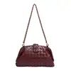 2026 Nuevo Bolso de Mano Tejido Hecho a Mano, Bolso Nube Personalizado, Moderno Bolso de Cadena Clip Shell para Mujer de Hombro Cruzado