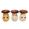 Móveis Fofos Estilo Minimalista, Porta-Palitos de Madeira Maciça, Pote de Palitos Personalizado, Armazenamento Decorativo de Cogumelo, Fofo e Divertido para Uso Doméstico